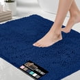 thumbnail image 1 of Alfombra de baño GORILLA GRIP, suave y absorbente, felpilla, 30 x 50 cm, azul, 1 of 9