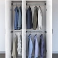 thumbnail image 1 of vidaXL Telescopic Wardrobe Rails 4 pcs Silver 58-100 cm, 1 of 1