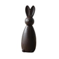 thumbnail image 4 of Vintage Easter Rabbit Figurine, Black Wooden Rabbit, Easter Table Centerpiece, Easter Rabbit Ornament, Wooden Rabbit Decor for Home, Shelf, Tabletop Decor & Easter Gifting, 1pc, 4 of 6