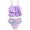 Purple, variant on OYXSER Girl's 2 Piece Tankini Swimsuits Flowy Ruffle Flounce Floral Print Cute Bathing Suits, Purple 7-8Y