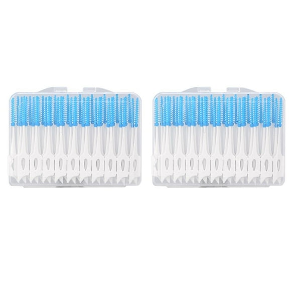 Lot de 80 cure-dents jetables tendance, brossettes interdentaires souples, outils de soins bucco-dentaires
