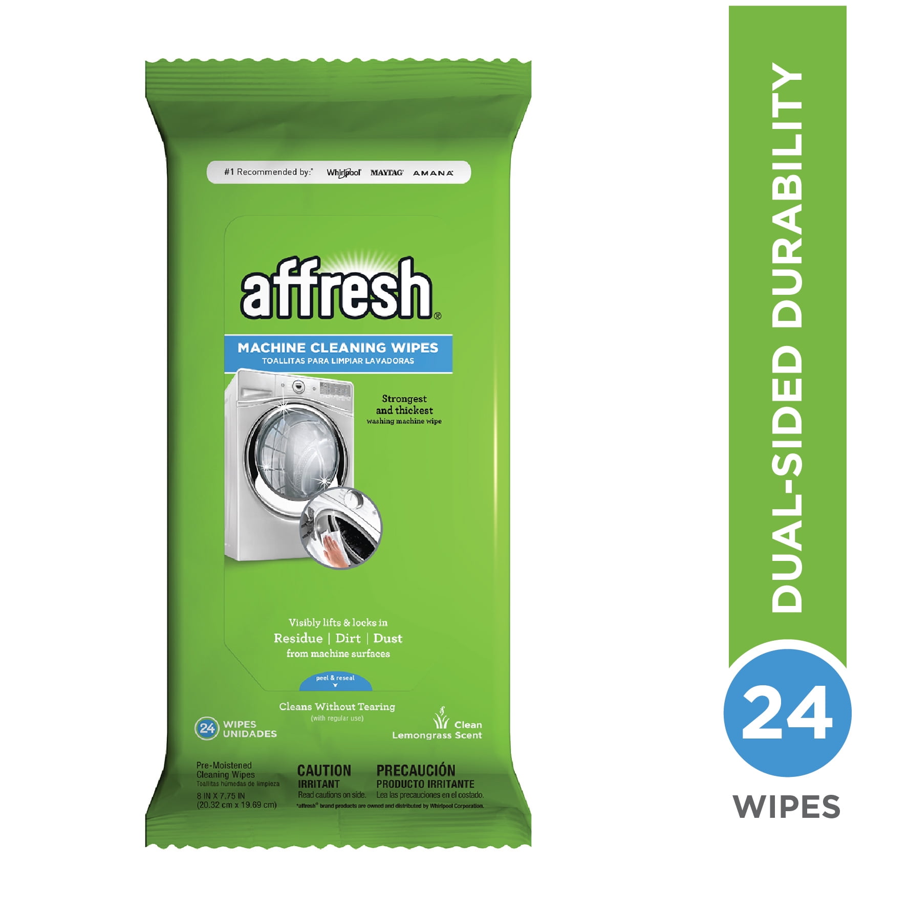 affresh Washing Machine Cleaning Wipes, 24 count