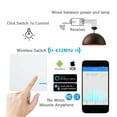 thumbnail image 6 of GREENCYCLE 1-Gang Wireless Light Switch with WIFI Receiver 80-270V Kit Outdoor Indoor Lamp Fan Use Work with Amazon Alexa,Google home, App Remote Control &Time Setting Function (1 Switch, 1 Receiver), 6 of 8