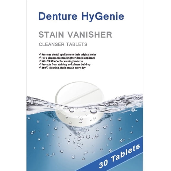Denture HyGenie Denture Whitening & Cleaning Tablets