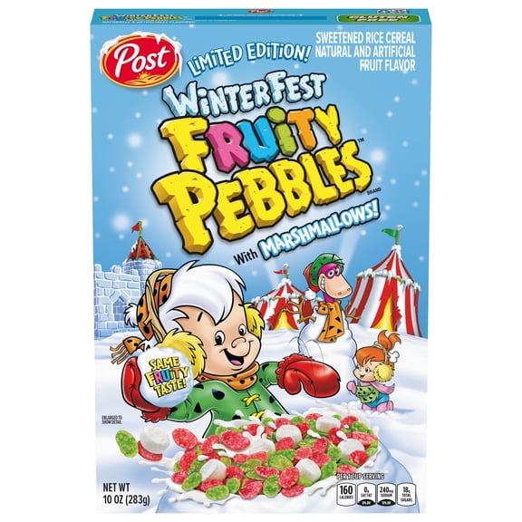 Post Winter Fest Fruity Pebbles Marshmallows, Limited edition 11oz