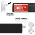 thumbnail image 4 of KitchenTour Clean Dirty Magnet for Dishwasher Upgrade Super Strong Magnet - Easy to Read Non-Scratch Magnetic Silver Indicator Sign with Clear, Bold & Colored Text, 4 of 6