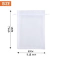 thumbnail image 2 of UNIWELL 100Pcs Organza Gift Bags 5x7" - Drawstring Mesh Pouches for Wedding Favors, Party, Jewelry, and Candy Packaging White, 2 of 8