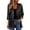 Black, variant on 3/4 Sleeve Cardigan for Women Open Front Drape Jacket Festival Party Clubwear Loose Fit Lightweight Outerwear Top Night Out