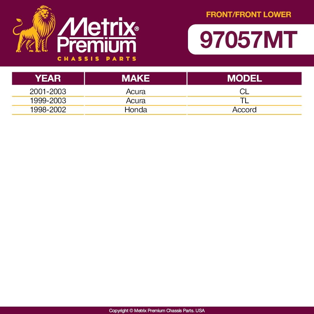 Metrix Premium Chassis Parts - 4 PC L/R Front Sway Bar Stabilizer End Link & L/R Front Lower Ball Joint Kit Fits 01-03 Acura CL, 99-03 TL, 98-02 Honda Accord, K90341, K90340, K9643