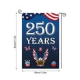 thumbnail image 2 of 11.8 x 17.7 Inch Patriotic Garden Flag USA 250 Years Anniversary Outdoor Decoration for Yard Lawn Porch, American Independence Celebration Garden Decor Flag Polyester, 2 of 5