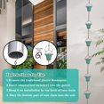 thumbnail image 4 of 11ft Copper Rain Chains for Outside, 12 Cups Rain Catcher Chain Replacement Downspout for Gutters, Adjustable Length, 4 of 13