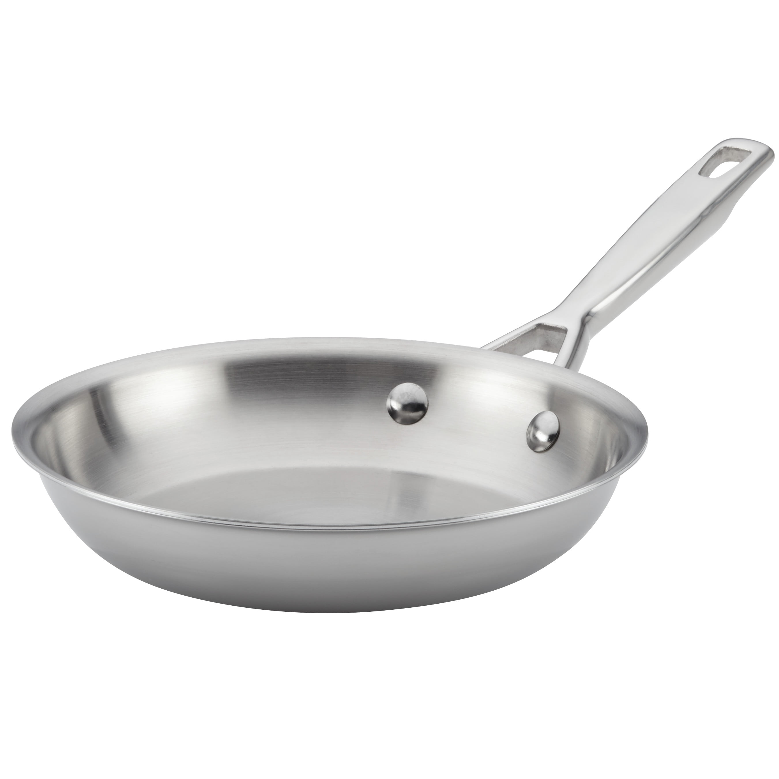 Anolon Tri-Ply Clad Stainless Steel French Skillet/Fry Pan, 8.5 Anolon Stainless Steel Frying Pan