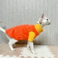 thumbnail image 2 of HQREA Sphynx Cat Sweater, Warm Hairless Cat Clothes Pet Fleece Pullover for Cold Weather, 2 of 6