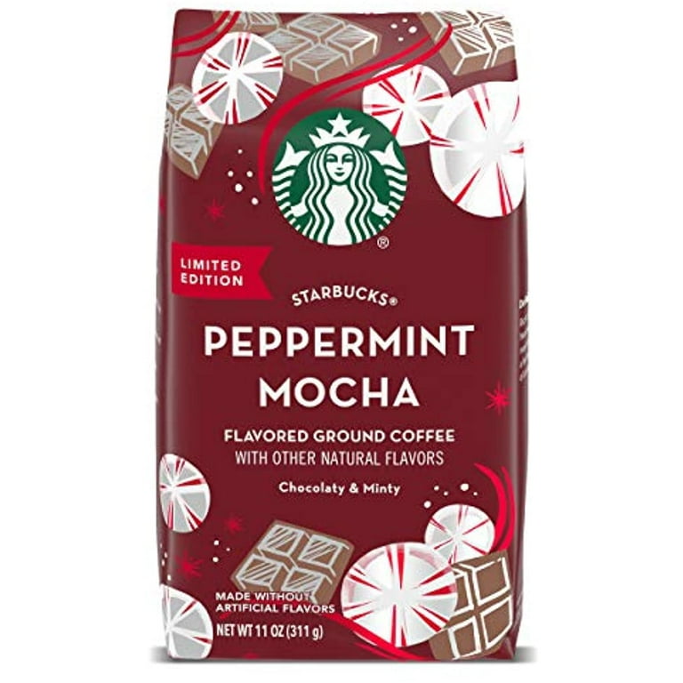 Starbucks Peppermint Mocha Flavored Ground Coffee 11 Ounce