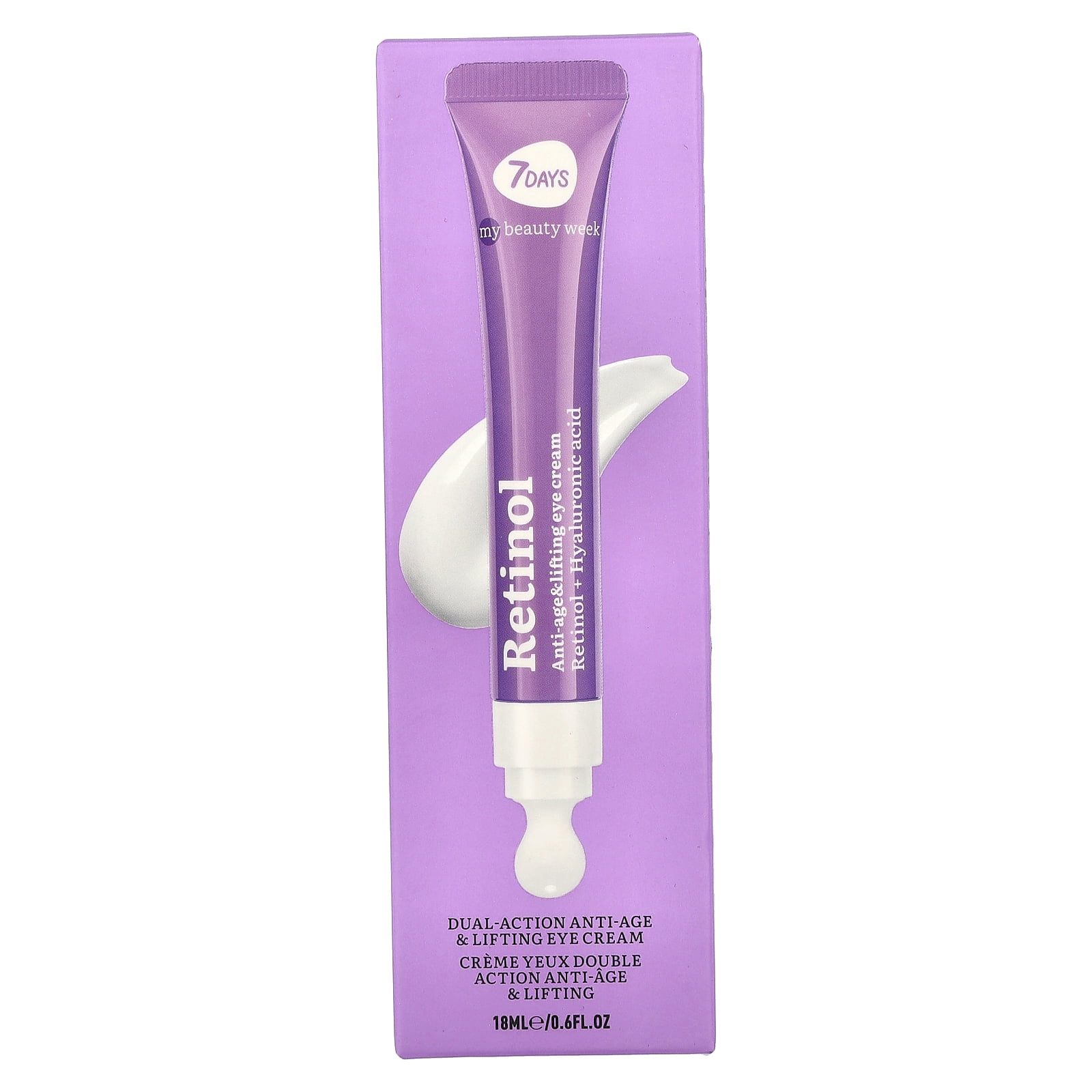 7Days Beauty Retinol, Dual-Action Anti-Age & Lifting Eye Cream, 0.6 fl oz (18 ml)