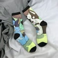 thumbnail image 5 of Masiiu Bluey Pattern Adult Crew Socks, Breathable Color-Block Mid-Calf Socks, Comfortable for Daily Wear and Sports, 5 of 6
