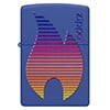 Royal Blue Matte Zippo Design