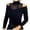 Black, variant on Fashion Women's V Collar Lattice Printing Long Sleeves Bandage Tops Blouse Spandex T Shirts for Women Womens Compression T Shirt Medium T Shirts Women Womens Long Sleeve Compression Shirts T Shirts