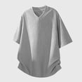 thumbnail image 5 of UAMVSH Big and Tall T Shirts for Men Breathable V Neck Short Sleeve Tops Oversized Casual Textured Summer Tees Beach Vacation Outifts, 5 of 5