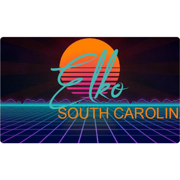 Elko South Carolina 4 X 2.25Inch Fridge Retro Neon Design