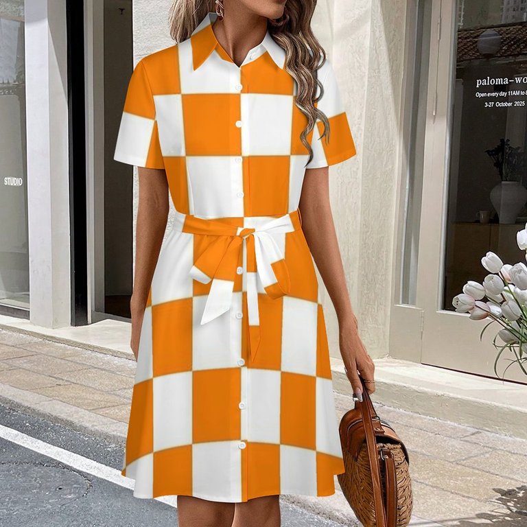 check a line dress Anna Slanted Checkered Strap Dress in Fine Wool Blend XS