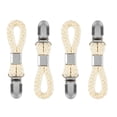 thumbnail image 1 of 4 Pcs Bathroom Towel Hangers Kitchen Towels Clips Hand Rack Metal Clothes, 1 of 6