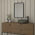 thumbnail image 3 of Emma + Oliver 20" x 30" Rectangular Wall Mirror with Black Frame, Silver Backing for Clarity and Shatterproof Glass for Entryways, Bathrooms & More, 3 of 12
