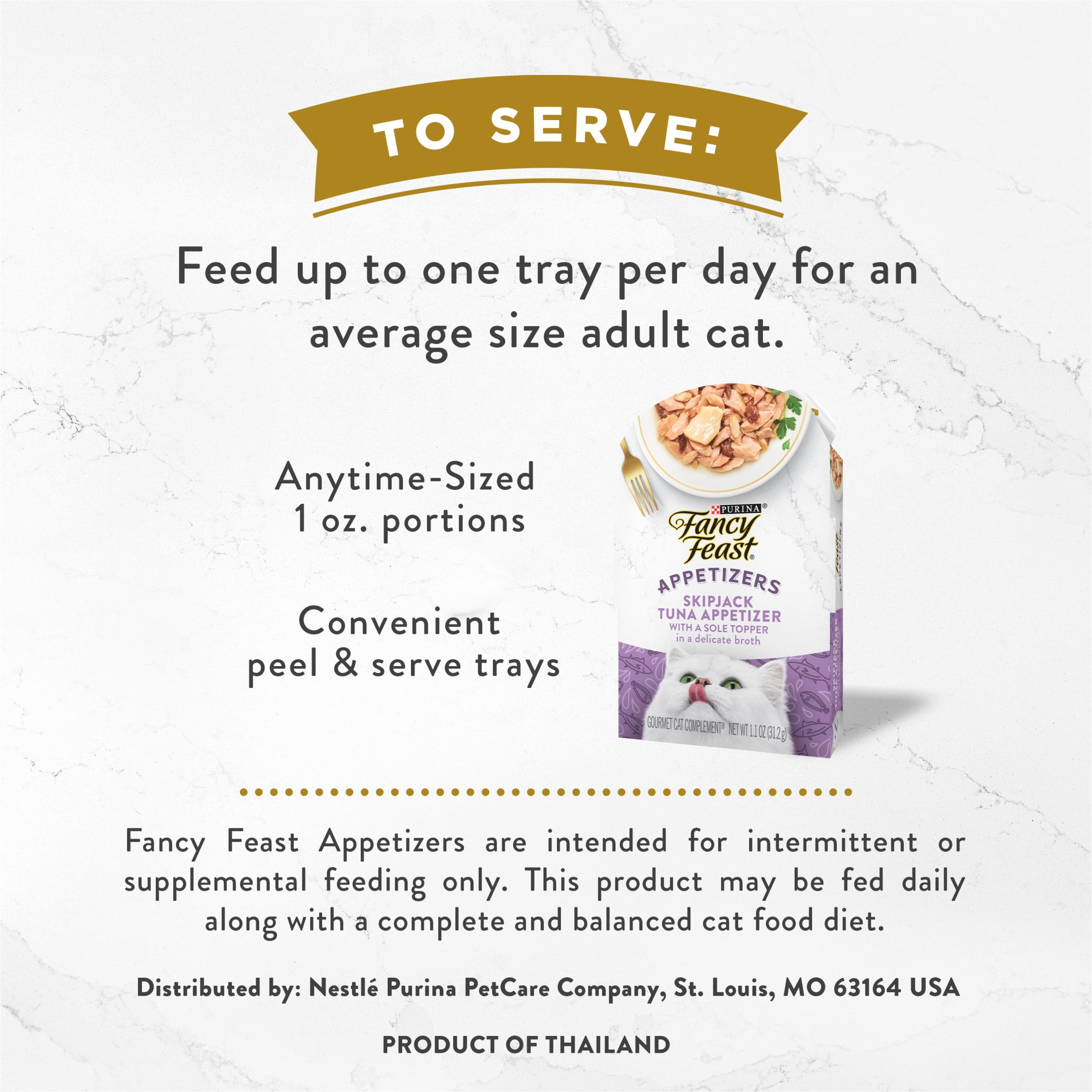 Purina Fancy Feast Appetizers Wet Cat Food, Tuna & Sole in Broth, 1.1 oz Trays (10 Pack)