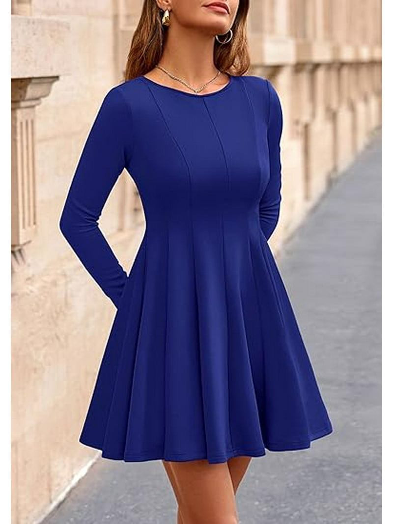 sachin and babi light blue dress Prettygarden Fall Cocktail Dresses for Women Elegant Classy Wedding Guest Long Sleeve Homecoming Party A Line Mini Dress, Women's, Size: XL, Blue