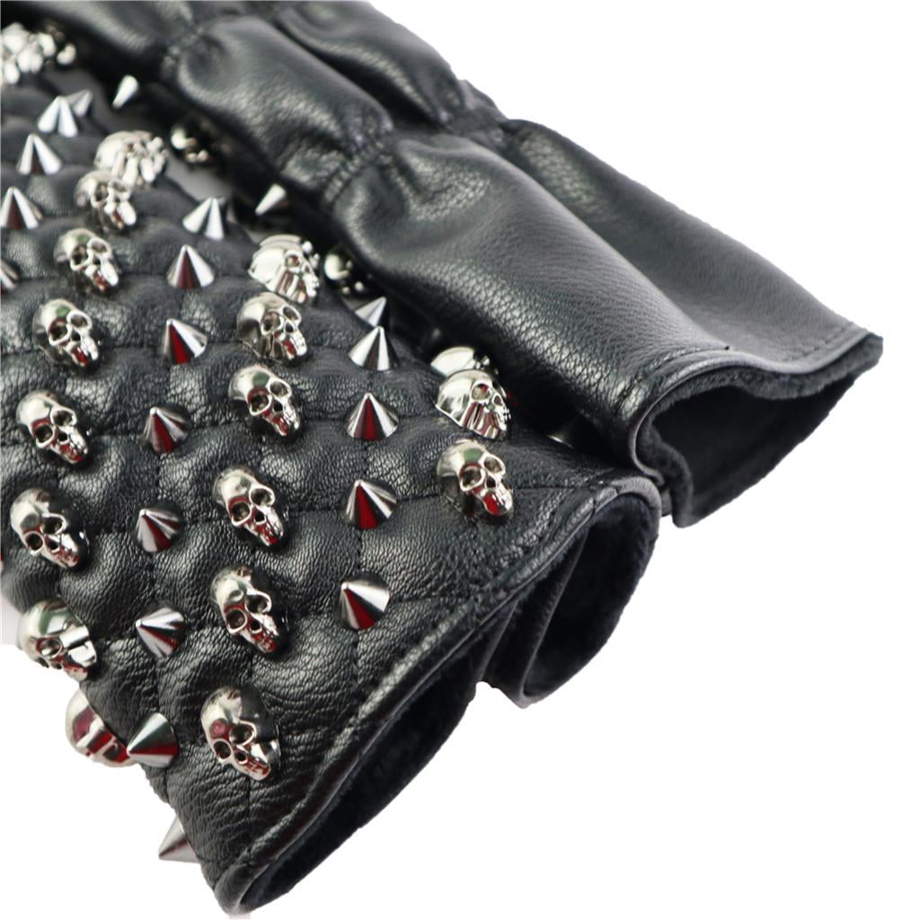funtasica Golf Putter covers for head, Synthetic Leather golf Covers & Skull Rivet Design - Compact & Portable