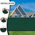 thumbnail image 5 of SUNLAX Privacy Fence Screen 5' x 10' Heavy Duty Mesh Fence Net Cover with Grommets for Patio Porch Pool Backyard Outdoor Chain Link Fence, Dark Green (Customized), 5 of 7