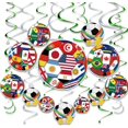 thumbnail image 1 of Yanonmyfd 24pcs World Cup Soccer 2026 Hanging Swirls for Party Decorations, 12Pcs Soccer Flag Hanging Swirls and 12pcs Hanging Swirls for World Cup Home Party Decorations,24 Pcs, 1 of 9