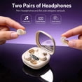 thumbnail image 2 of Flat Sleep Mini Invisible Earbuds Wireless Bluetooth, Mini Invisible Discreet Wireless Earbuds for Side Sleepers，Low Profile Smallest Discreet Hidden Earbuds Headphones for Work 2-Pack, 2 of 7