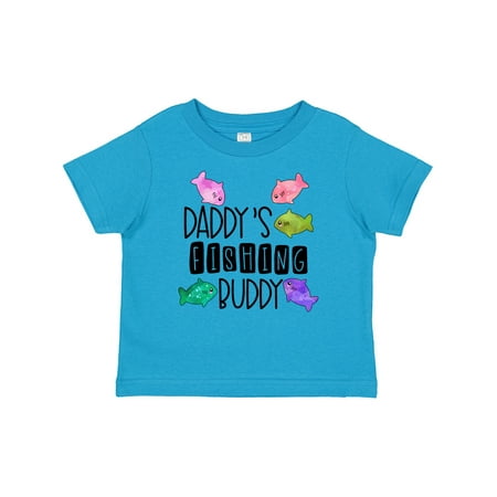 

Inktastic Daddy s Fishing Buddy with Colorful Fish Gift Baby Boy or Baby Girl T-Shirt