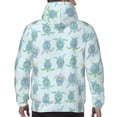 thumbnail image 7 of Picia Sea Turtle Pattern Casual Men's Hoodie - Lightweight Hooded Sweatshirt with Kangaroo Pocket, Comfortable Pullover for Everyday, Travel-Large, 7 of 7