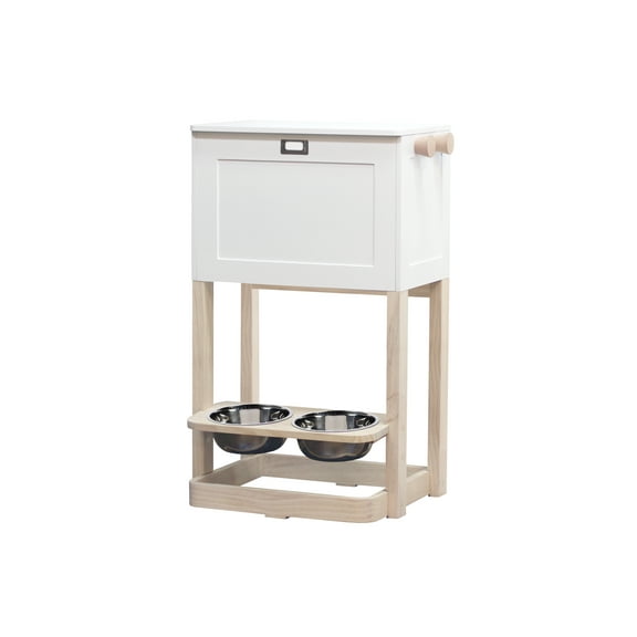 Parlor Pet Feeder Station, White