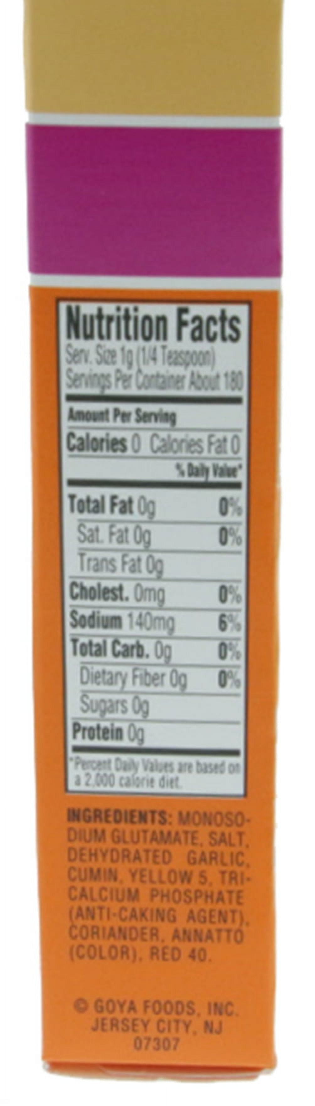 (10 pack) GOYA Sazon with Coriander and Annatto Seasoning Mix, 36 Packets, 6.33 oz Box