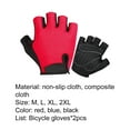 thumbnail image 7 of SPRING PARK 2Pcs Men Women Cycling Gloves Bike Gloves with Anti-Slip Half-Finger Dirt Bike Gloves Mountain Bike Gloves for Cycling Running Climbing Driving, 7 of 7