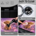 thumbnail image 5 of FOR U DESIGNS Pink Highland Cattle Flower Print Car Trunk Mat Universal Durable Protection Non-Slip Cargo Liner All Weather Stylish Rear Trunk Liner for Most Car Models, 5 of 7