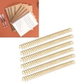 thumbnail image 1 of 100 Pack Double Loop Wire Binding Spines, 100 Sheets Capacity, 34 Loops, 3:1 Pitch, Double Loop Wire for Document, Notebook Making, 1 of 7
