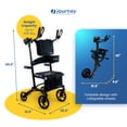 thumbnail image 3 of Journey Upright Foldable Walker for Seniors w/10" Front Wheels & Motion-Activated Lights, 3 of 7