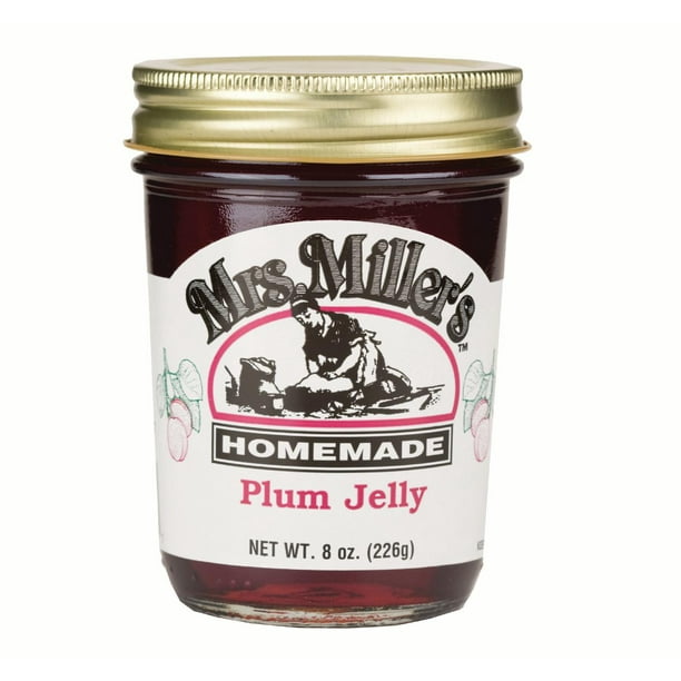 Mrs. Miller's Plum Jelly 8 oz. (2 Jars)