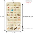 thumbnail image 2 of 1 Pack Hanging Jewelry Organizer. 80-Pocket Jewelry Organizer Hanging. for Jewelry Earring Necklace Bracelet Ring Storage Travel Holder, 2 of 5