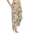 thumbnail image 2 of Balery Owl Back To School print Women's Pajama Pants,Ultra Lightweight Pjs,Lounge Pant-Small, 2 of 9