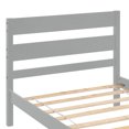 thumbnail image 2 of Bellemave Twin Size Pine-Wood Bed Frame With Classic Headboard and Footboard,No Box Spring Needed,Gray, 2 of 6