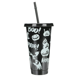  Halloween Pumpkin Ghost Purple Kids Water Bottle with Silicone  Straw for Girls Boys Black Cats Toddlers Insulated Stainless Steel with  Straw Lid BPA-Free Duck Mouth Leakproof Tumbler 12 oz : Baby