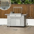 thumbnail image 2 of 65" Infinity European Ledge Argentine BBQ Island Grill, 2 of 9