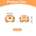 thumbnail image 2 of 8Pcs Earring Backs, 4mm S925 Silver Butterfly Shape Locking Earring Backs Replacements for Studs Posts, Rose Gold, 2 of 6