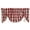 Red Lined Valance, variant on Park Designs Buffalo Check Lined Farmhouse Dove Valance 60"