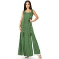 thumbnail image 5 of Sakkas Riva Women's Sleeveless Chemise + Over Dress Medieval Celtic Renaissance - Green - 1XL/2XLP, 5 of 5